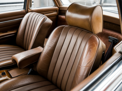 Wie konserviere ich originale patina am lederinterieur eines mercedes w123 ohne sichtbaren film?