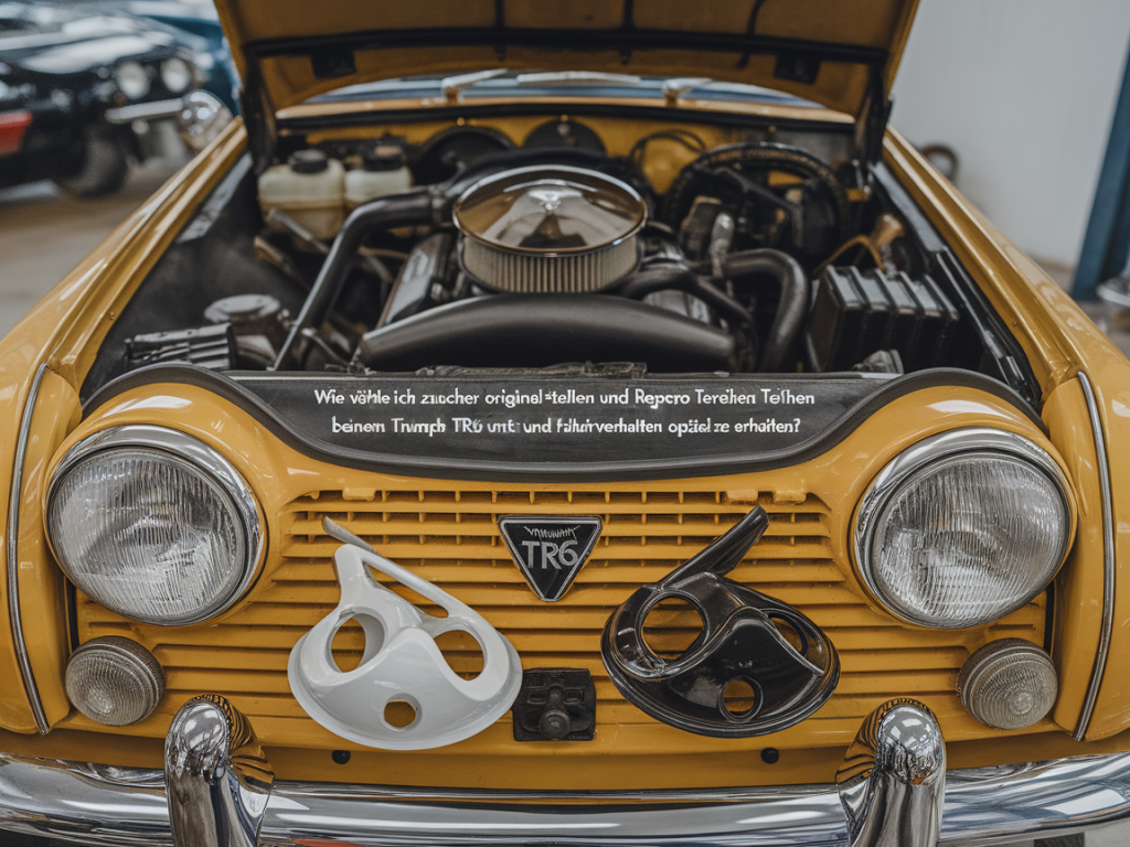 Wie wähle ich zwischen originalteilen und repro-teilen bei einem triumph tr6, um wert und fahrverhalten optimal zu erhalten?