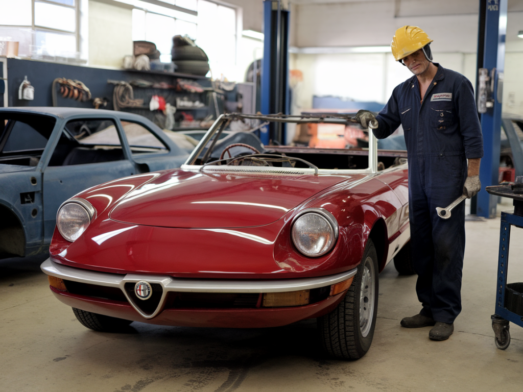 Wie finde ich einen vertrauenswürdigen restaurationsbetrieb für einen alfa romeo spider?