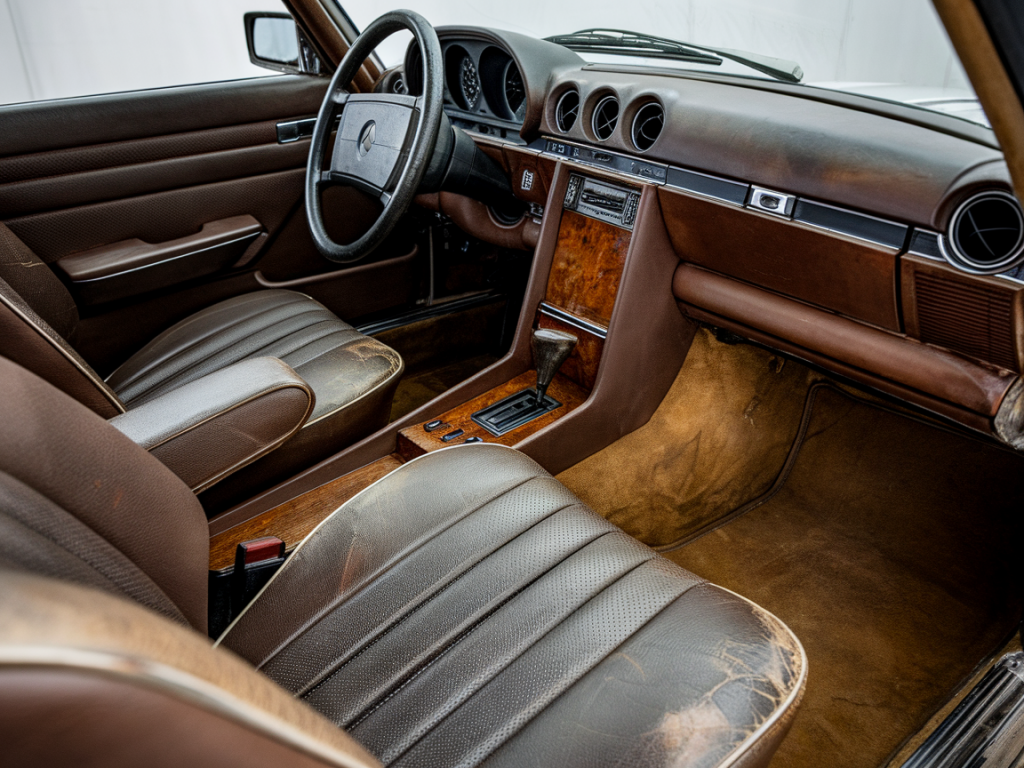 Wie konserviere ich originale lederpatina beim mercedes w123 ohne klebrige oberflächen?
