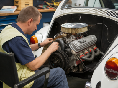 Wie stelle ich die zündzeitpunkt‑ und ventilspiel‑korrektur bei einem luftgekühlten vw käfer Schritt für Schritt wieder her?