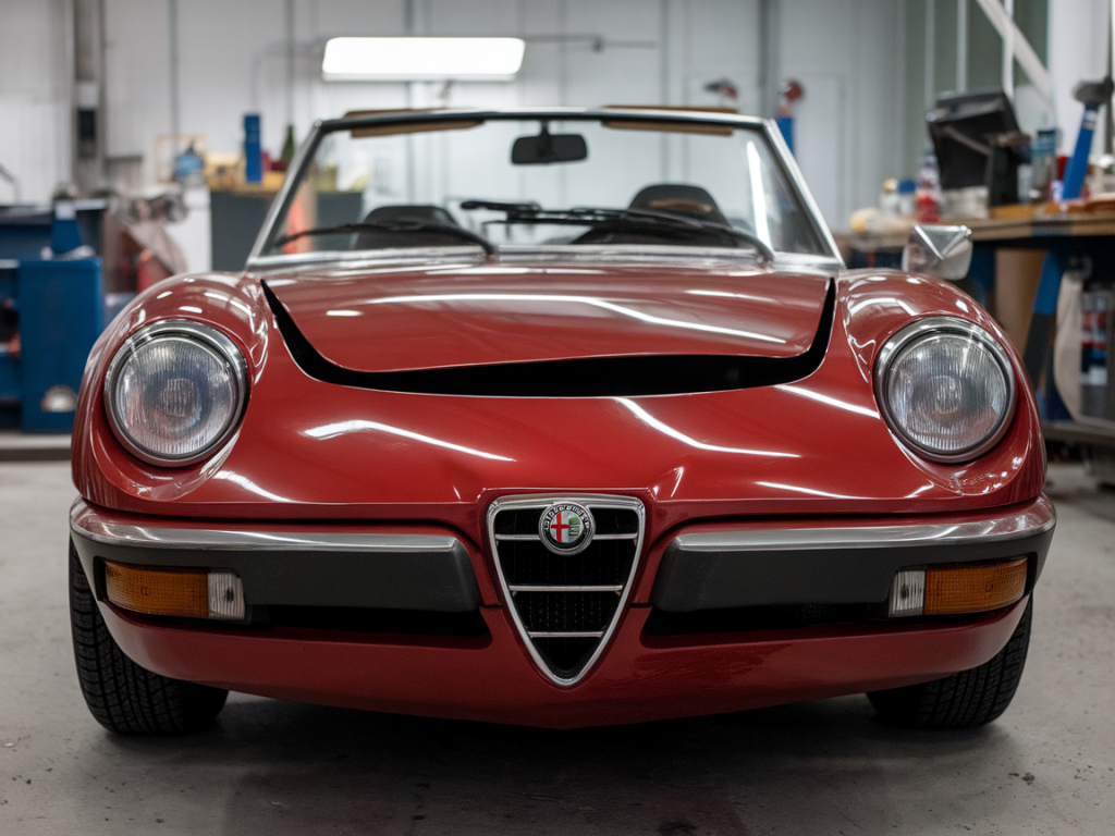 Welche drei praxisprüfungen entlarven versteckten rahmenschaden beim alfa romeo spider?