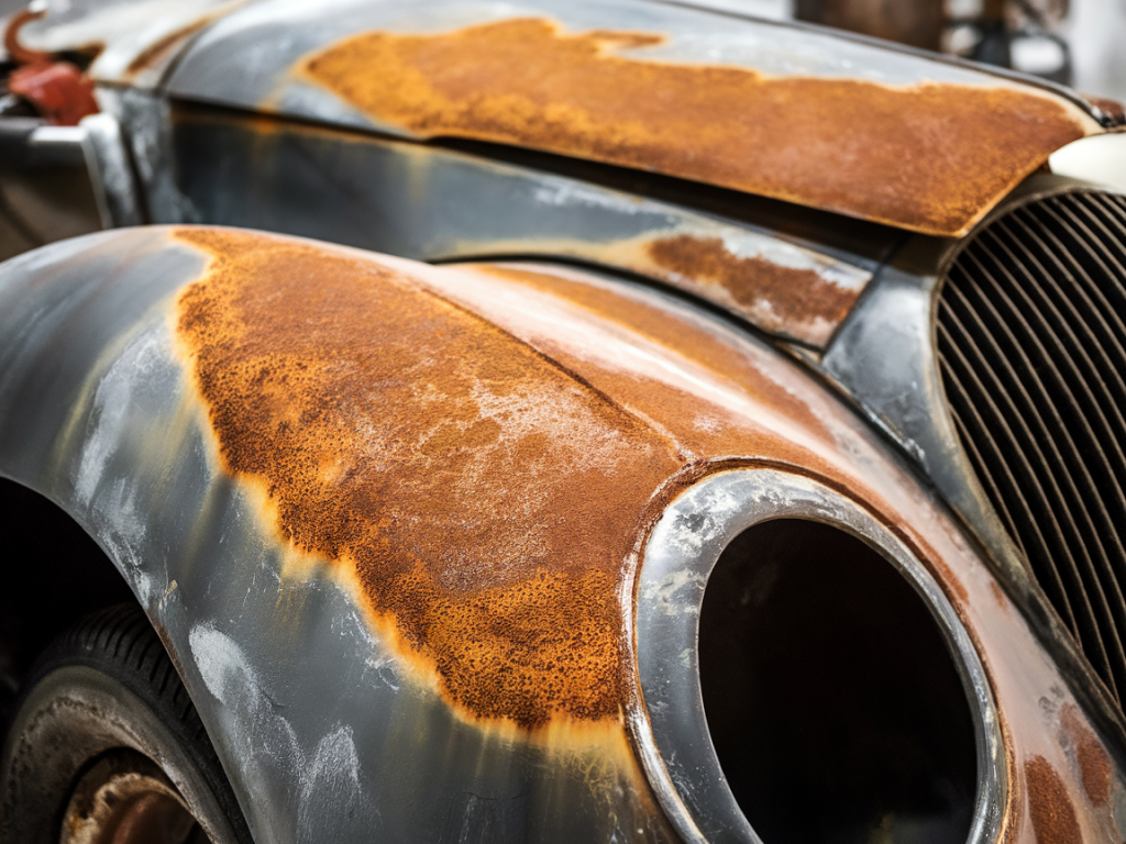 Wann lohnt sich eine professionelle Sandstrahlentfernung versus manuelles Abbeizen bei rostdurchsetzter Karosserie?